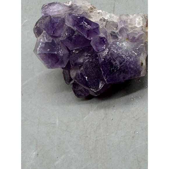 Raw Amethyst Cluster With Pyrite Inclusion purple 1.5" READ - Picture 6 of 7